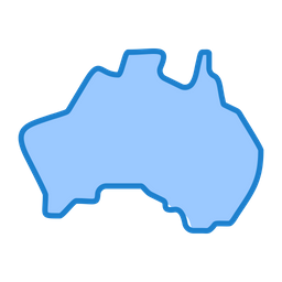 Australian Map  Icon