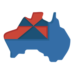 Australien Karte  Symbol