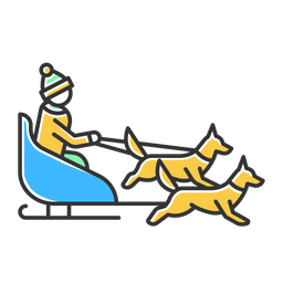 Dog sledding  Icon