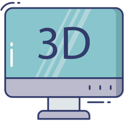 3 D Display  Icon