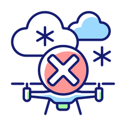 Dont fly when heavy snow  Icon