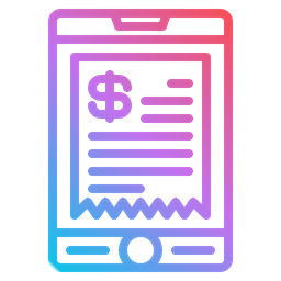 Digital Invoice  Icon