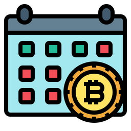 Calendário bitcoin  Ícone