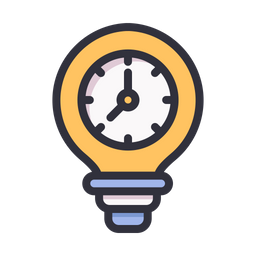 Creative idea clock  Icon