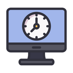 Computer clock  Icon