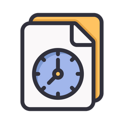 Document clock  Icon