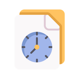 Document clock  Icon