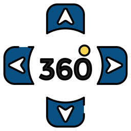 360 Degree Rotation  Icon