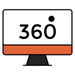 360 Degree Screen  Icon