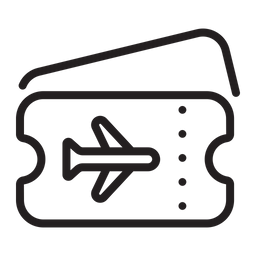 Flugticket  Symbol