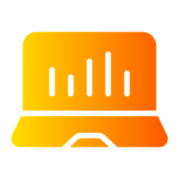 Laptop analytics  Icon