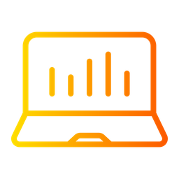 Laptop analytics  Icon