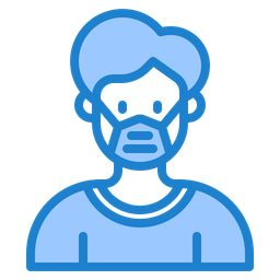 Man Waring Mask  Icon