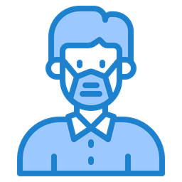 Man Waring Mask  Icon