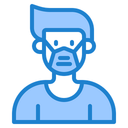 Man Waring Mask  Icon