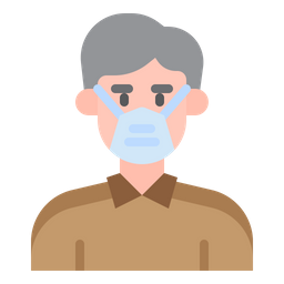 Man Waring Mask  Icon