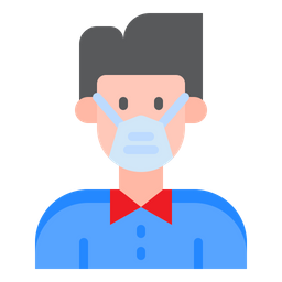 Man Waring Mask  Icon