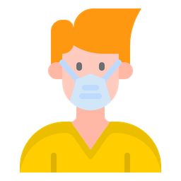 Man Waring Mask  Icon