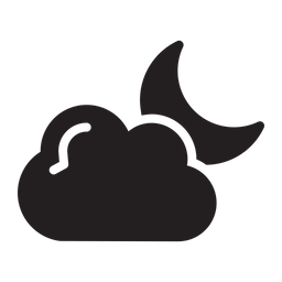 Cloudy night  Icon