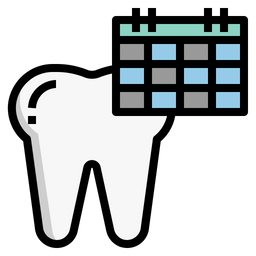 치과 달력  아이콘
