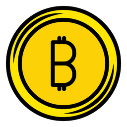 Bitcoin-Münze  Symbol