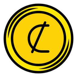 Cent-Münze  Symbol