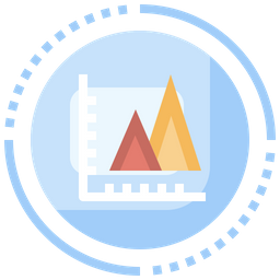 Flächendiagramm  Symbol