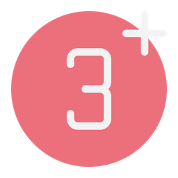 3 plus  Icon