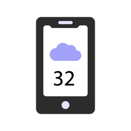 Cloudy Temperature Check  Icon