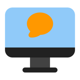 Chat computer  Icon