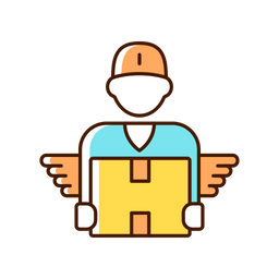 Courier Service Delivery Icon