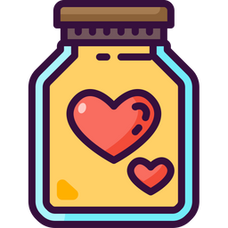 Hearts Jar  Icon