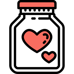 Hearts Jar  Icon