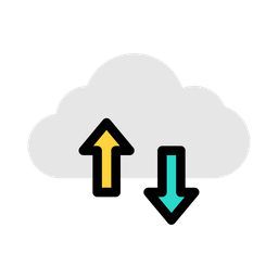 Transferencia a la nube  Icono