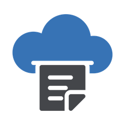 Cloud Document  Icon