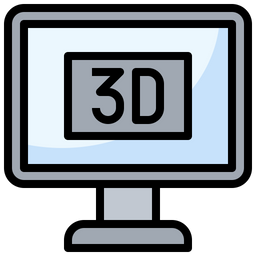 3D-Fernseher  Symbol