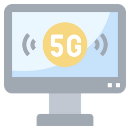 5 G Computer  Icon