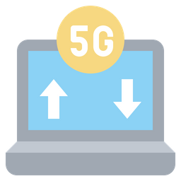 5 G Laptop  Icon