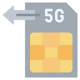 5 G Sim Card  Icon