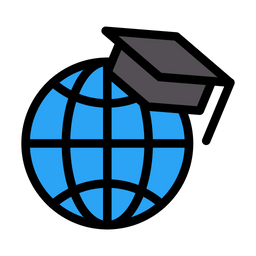 Globaler abschluss  Symbol