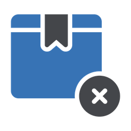 Lieferung stornieren  Symbol