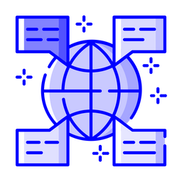 Globale Kommunikation  Symbol