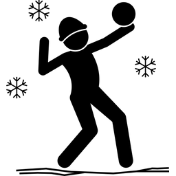 Schneevolleyball  Symbol