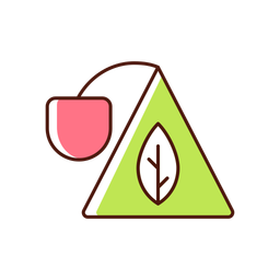 Sachet Tea Bag Pyramid Icon