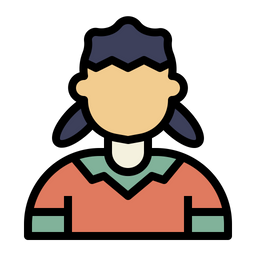 Girl Student  Icon