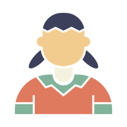 Girl Student  Icon