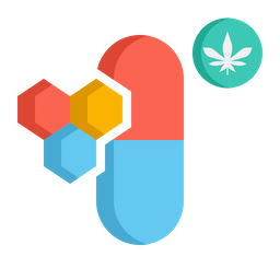 캡슐당 바이오 CBD  아이콘
