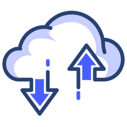 Transferência de dados na nuvem  Ícone