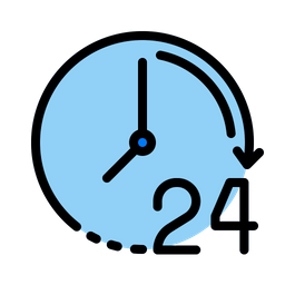 24 Hour Service  Icon