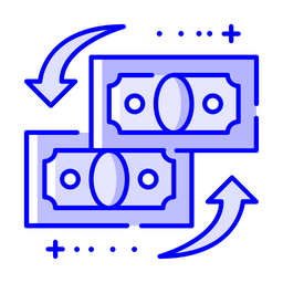 Fluxo de dinheiro  Ícone